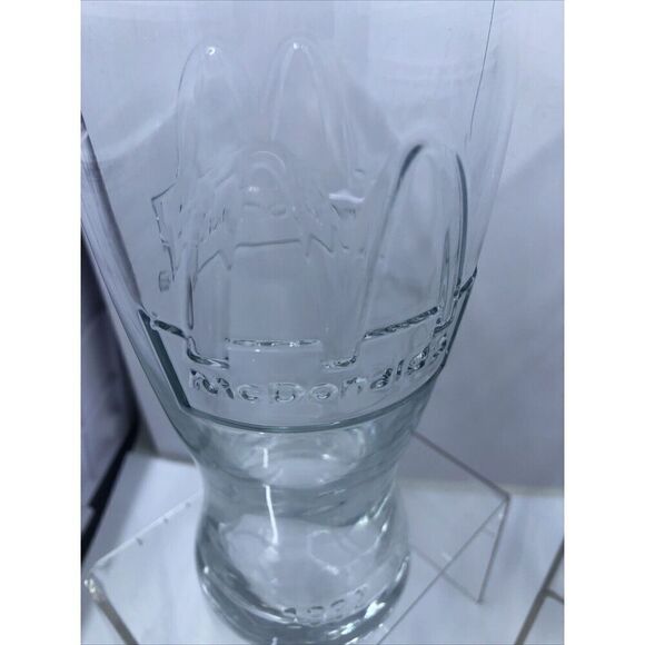 Set Of 3 McDonalds Drinking Glasses Speedee 1955 Purple 2x1992 Clear - Picture 15 of 16